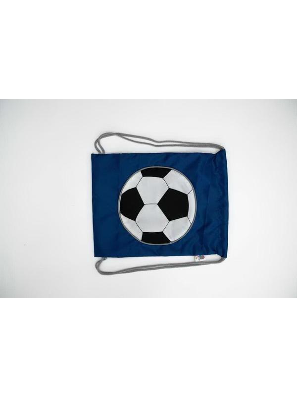 Сумка-мешок для обуви ОмЗЭТ Мяч синий 24х33см.