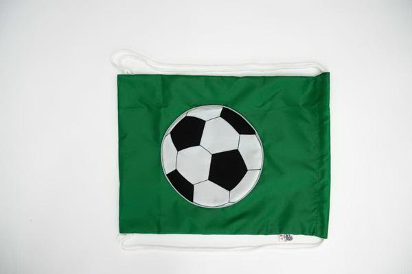 Сумка-мешок для обуви ОмЗЭТ Мяч зеленый 24х33см.