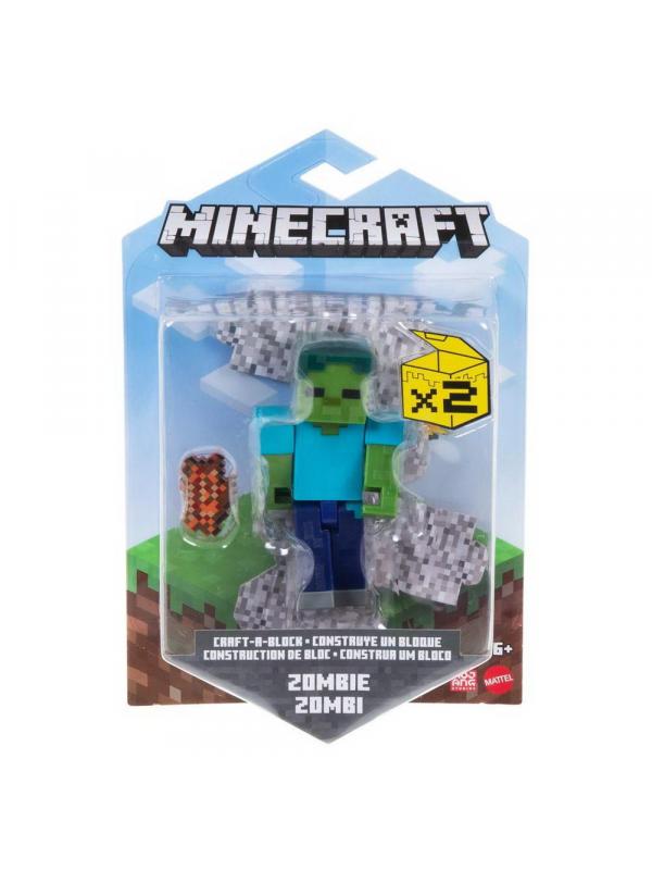 Фигурка Mattel Minecraft базовая с аксессуарами Скелет