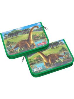 Пенал-книжка ErichKrause 135x205x30мм Dinosaurs без наполнения