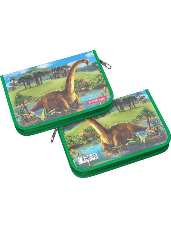 Пенал-книжка ErichKrause 135x205x30мм Dinosaurs без наполнения