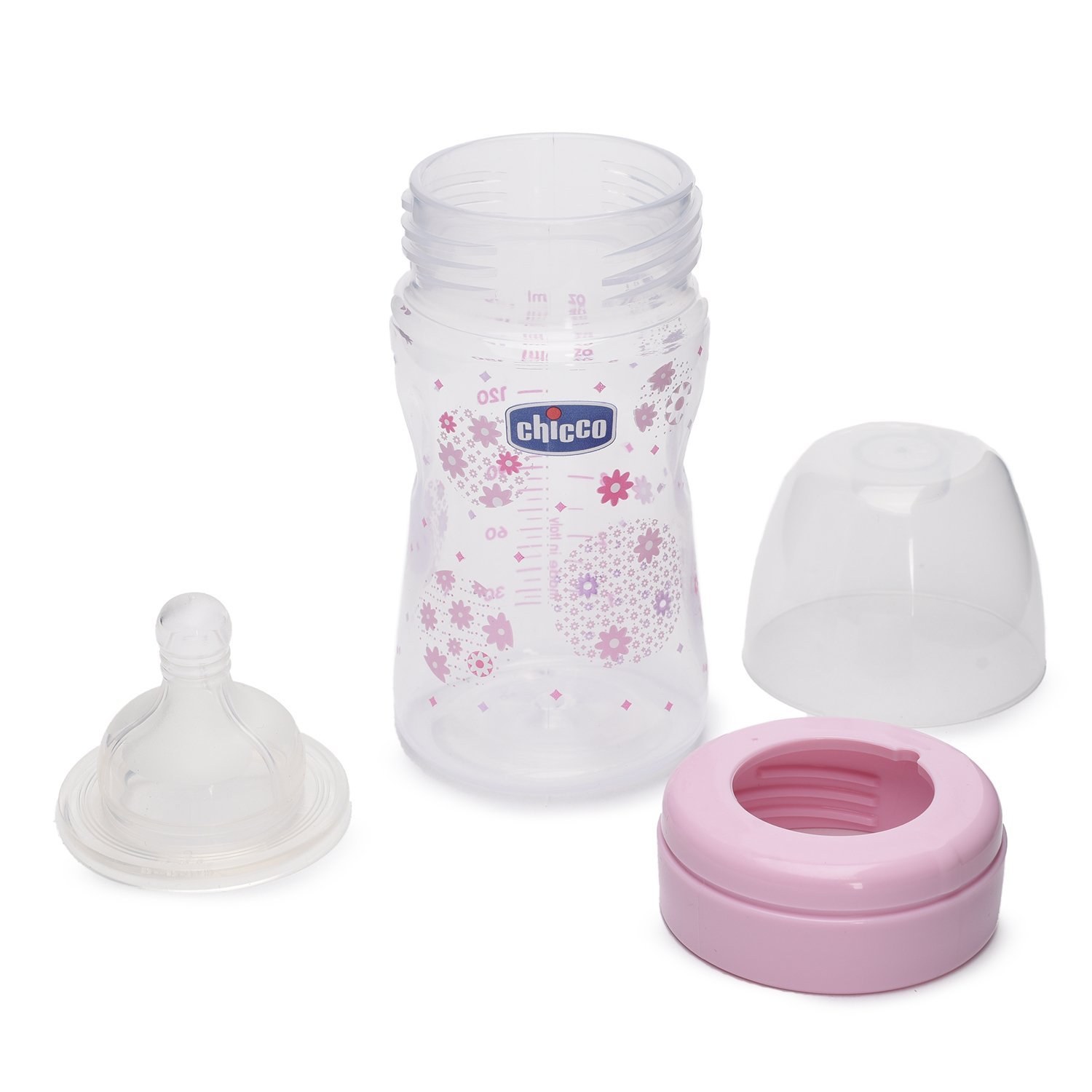 Бутылочка для кормления Chicco Well-Being Girl 150 мл силиконовая соска 0 мес+