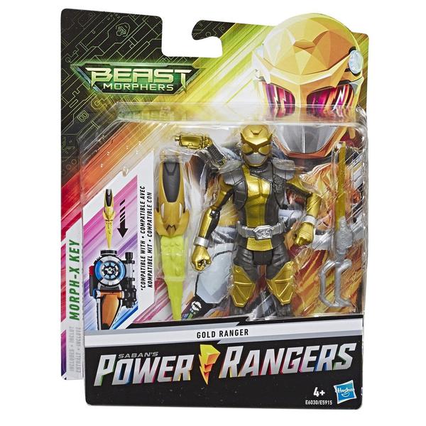 Фигурка Hasbro Power Rangers Золотой Рейнджер с боевым ключом 15см