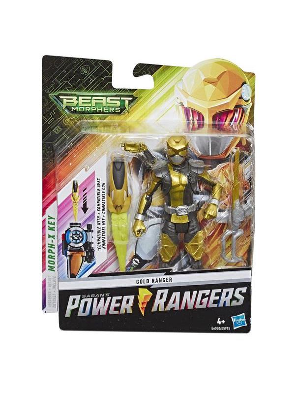 Фигурка Hasbro Power Rangers Золотой Рейнджер с боевым ключом 15см