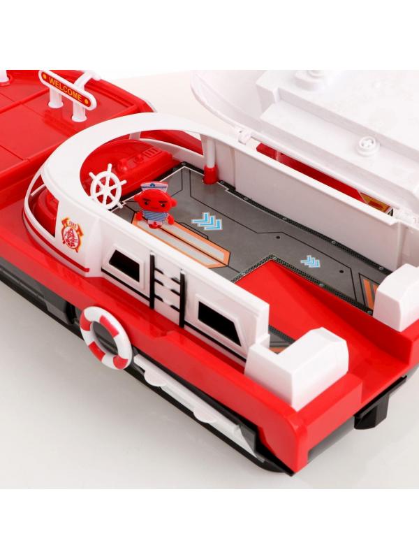 Парковка «Пожарный катер» 660-A247, с машинками, световые и звуковые эффекты