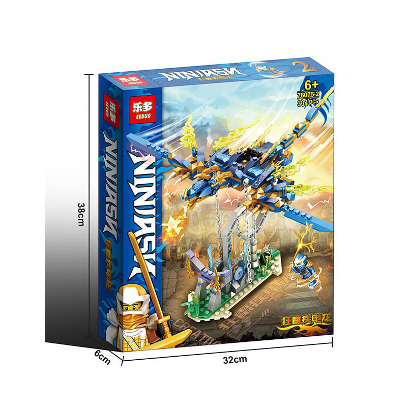 Конструктор Leduo «Синий дракон Ниндзя» 76075-2 / 334 деталей