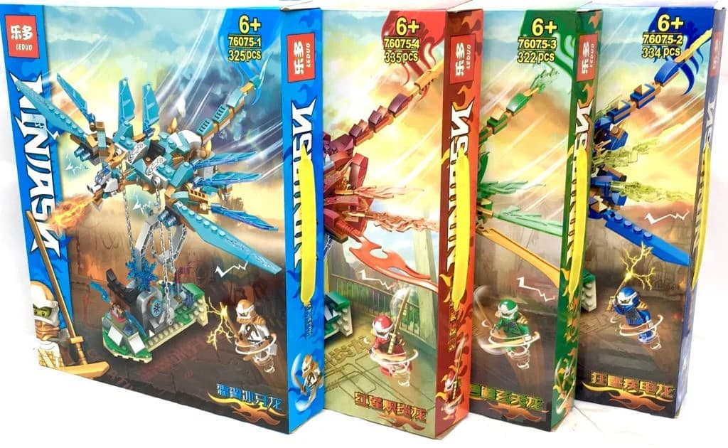 Конструктор Leduo «Синий дракон Ниндзя» 76075-2 / 334 деталей