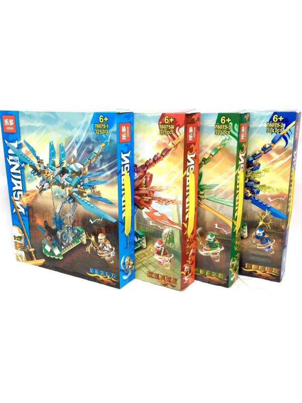 Конструктор Leduo «Синий дракон Ниндзя» 76075-2 / 334 деталей