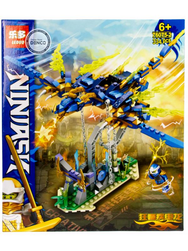 Конструктор Leduo «Синий дракон Ниндзя» 76075-2 / 334 деталей