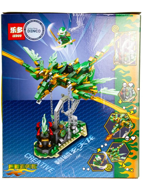 Конструктор Leduo «Зеленый дракон Ниндзя» 76075-3 (НиндзяГо) / 322 детали