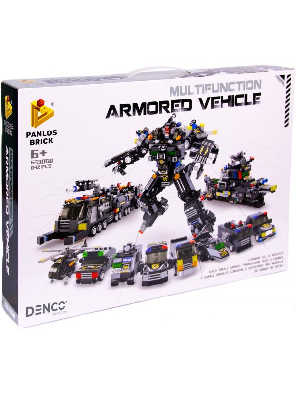 Конструктор Panlos Brick «Armored vehicle: Боевой робот Спецназа» 633060 / 832 детали
