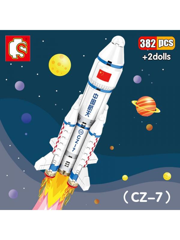 Конструктор Sembo Block «Космический корабль CZ-7» 203015 / 382 детали