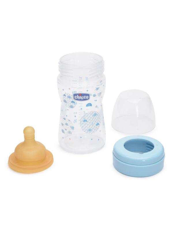 Бутылочка для кормления Chicco Well-Being Boy 150 мл латексная соска 0 мес+
