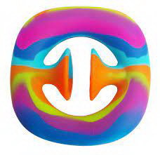 Игрушка-антистресс Pop-It радужный 6см