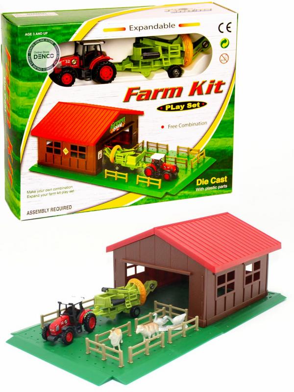 Детский игровой набор Farm Kit «Ферма с трактором» PT-418