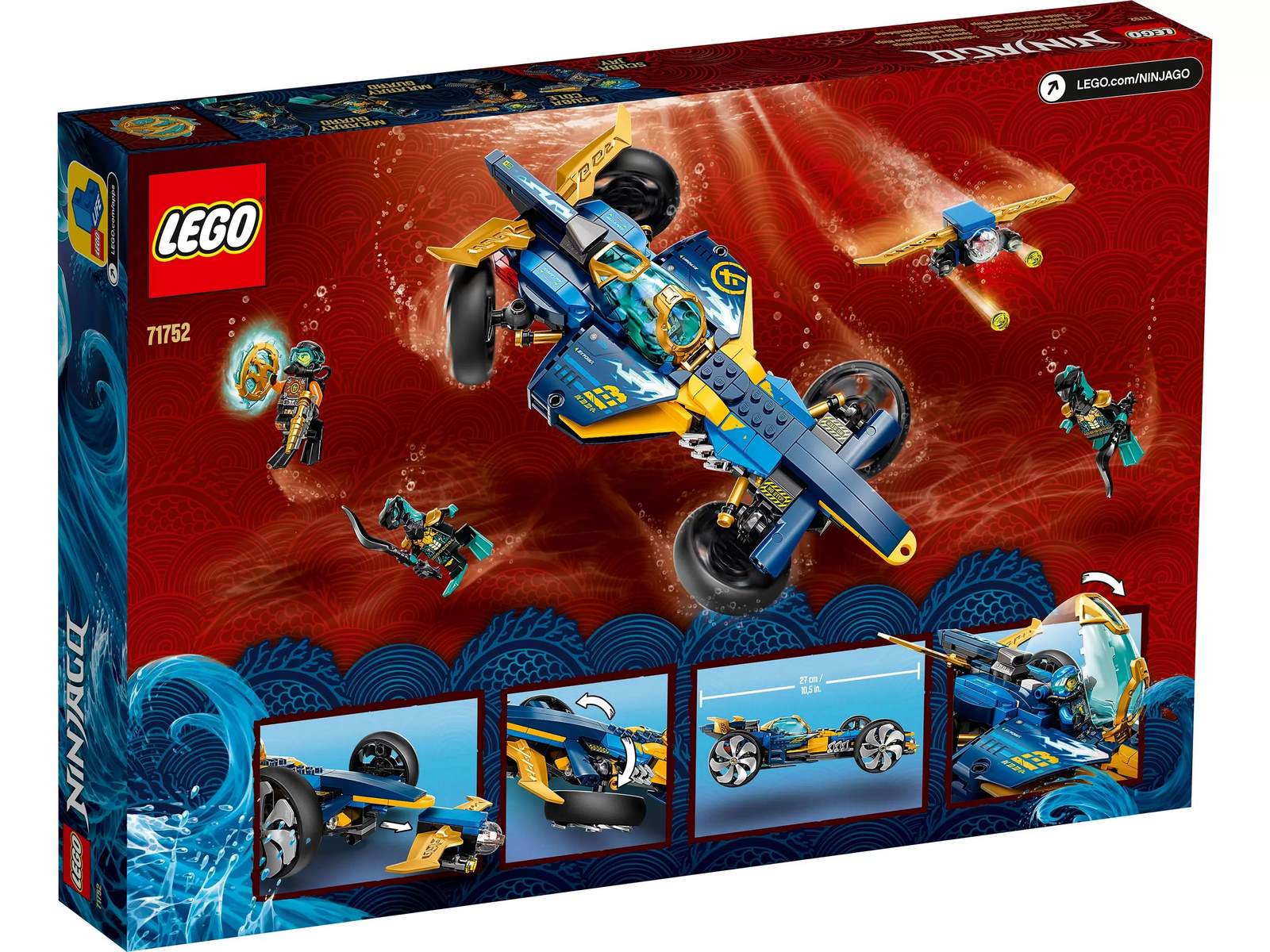 Конструктор LEGO Ninjago «Спидер-амфибия ниндзя» 71752 / 356 деталей