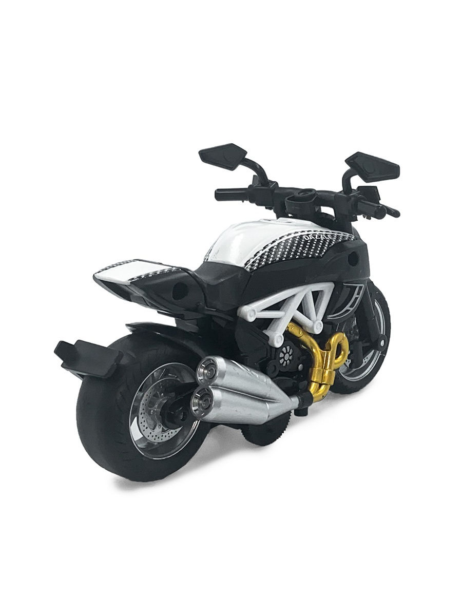 Металлический мотоцикл Ming Ying 66 1:14 MY66-M2216 Classic Moto инерционный, свет, звук / Микс