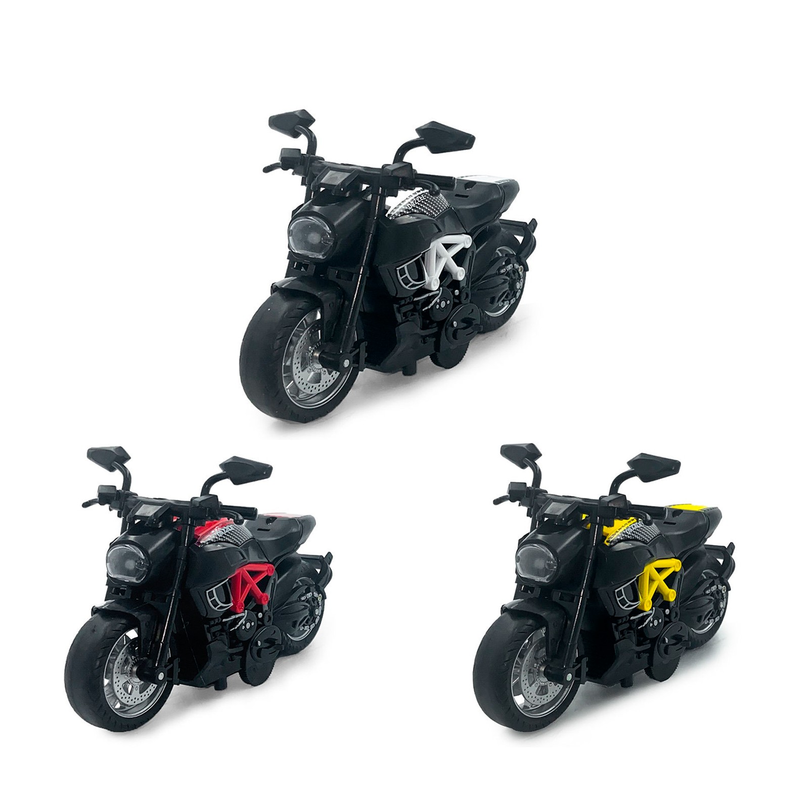 Металлический мотоцикл Ming Ying 66 1:14 MY66-M2216 Classic Moto инерционный, свет, звук / Микс