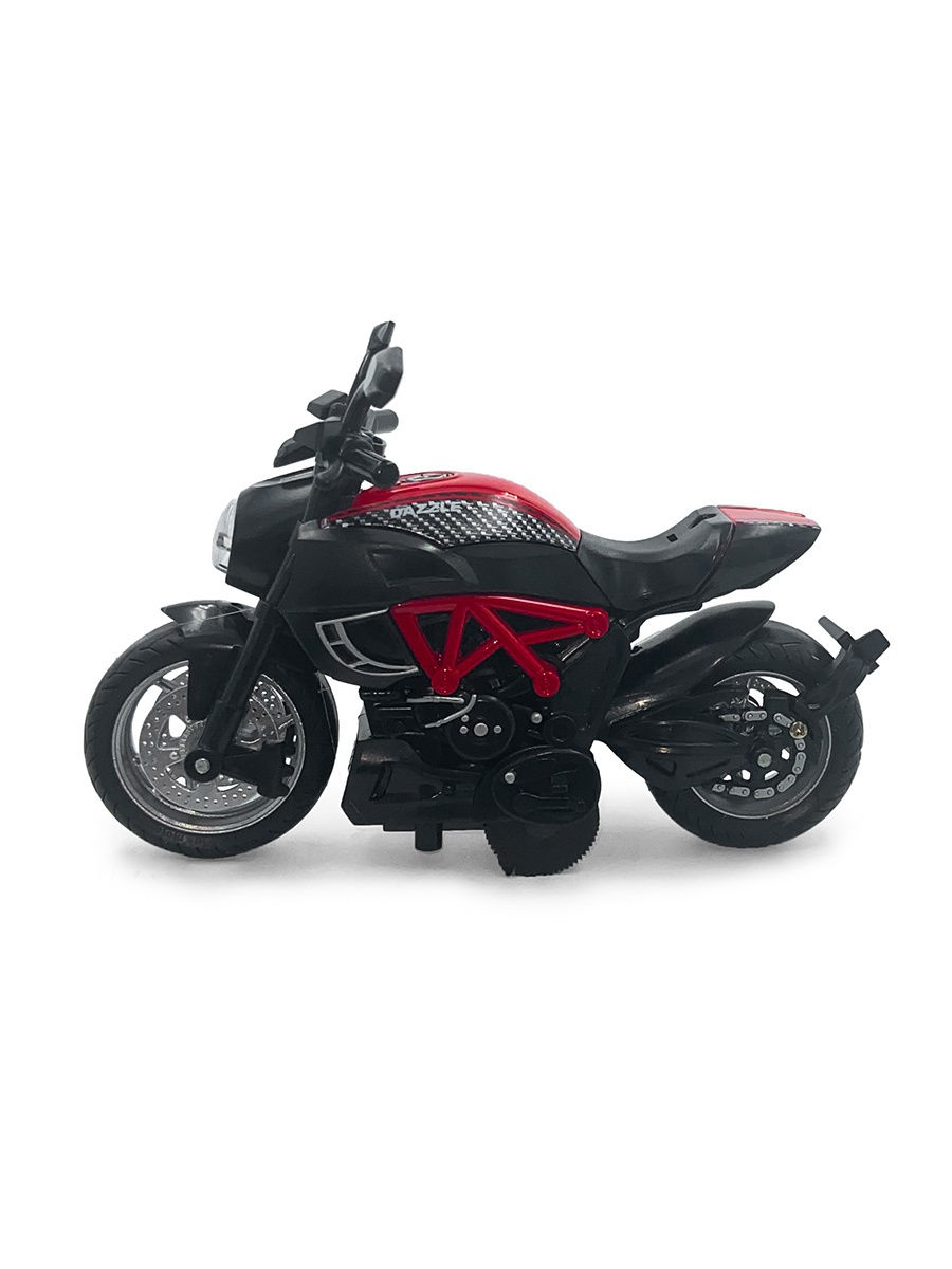 Металлический мотоцикл Ming Ying 66 1:14 MY66-M2216 Classic Moto инерционный, свет, звук / Микс