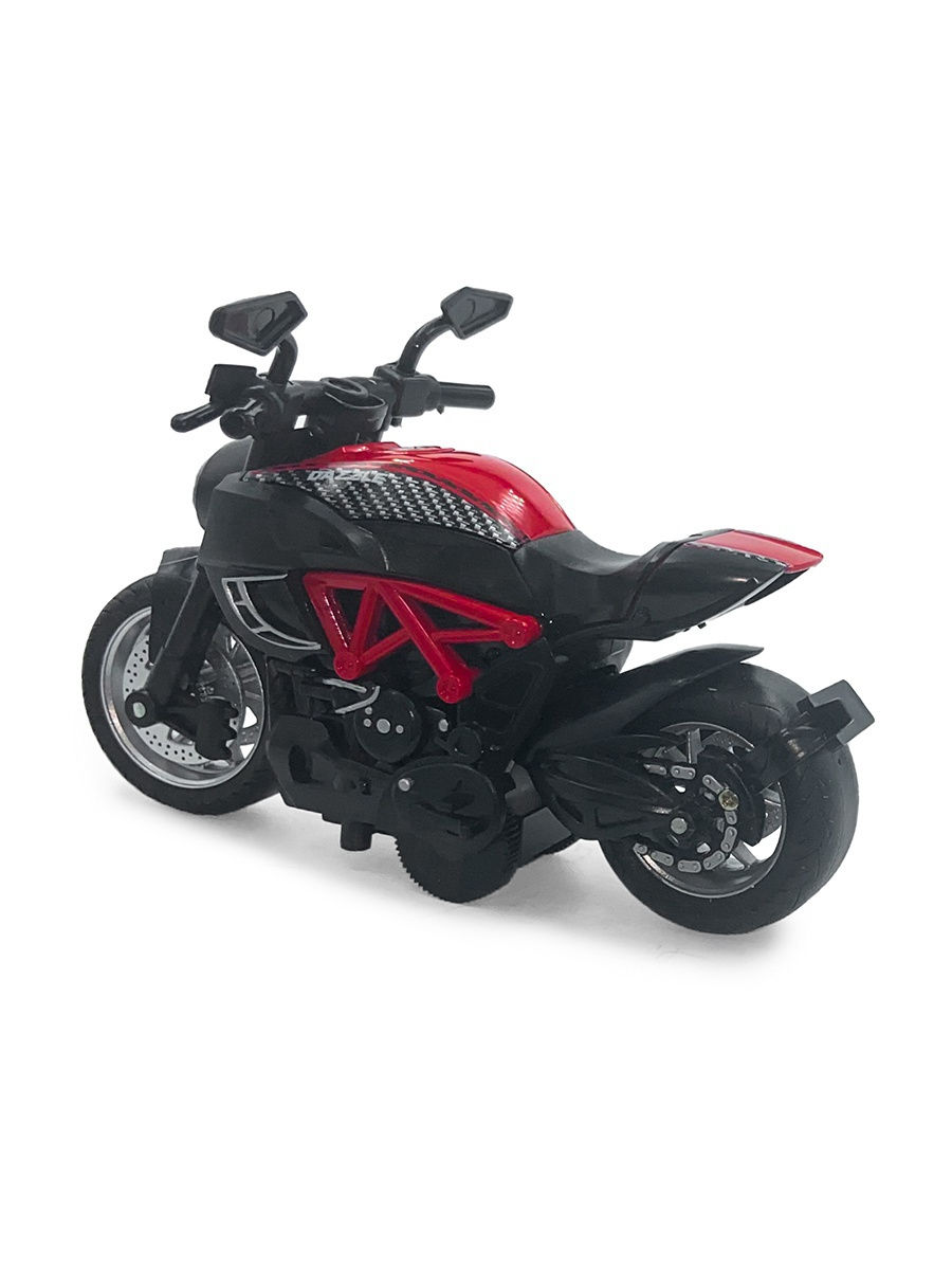 Металлический мотоцикл Ming Ying 66 1:14 MY66-M2216 Classic Moto инерционный, свет, звук / Микс