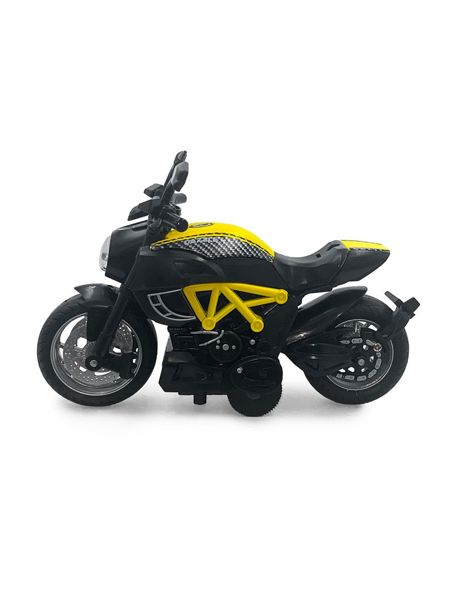 Металлический мотоцикл Ming Ying 66 1:14 MY66-M2216 Classic Moto инерционный, свет, звук / Микс