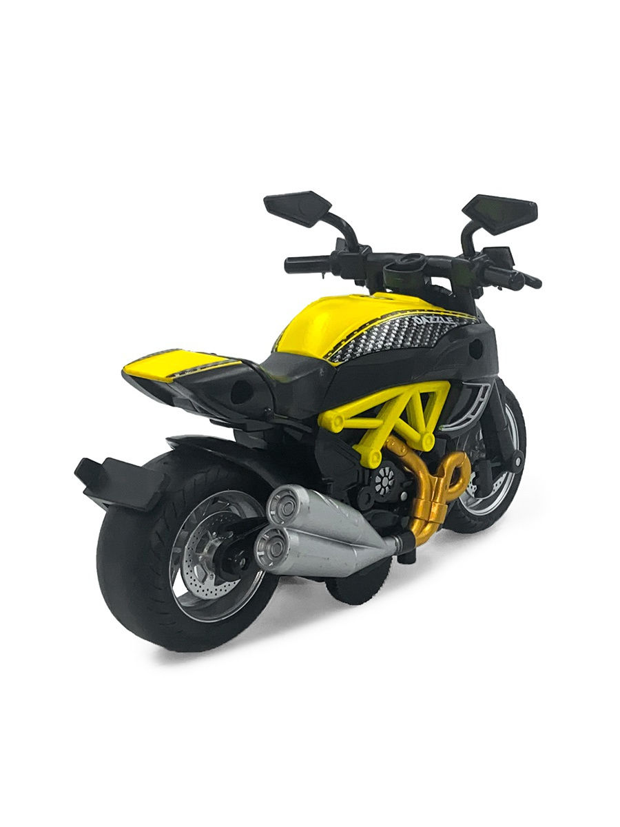 Металлический мотоцикл Ming Ying 66 1:14 MY66-M2216 Classic Moto инерционный, свет, звук / Микс