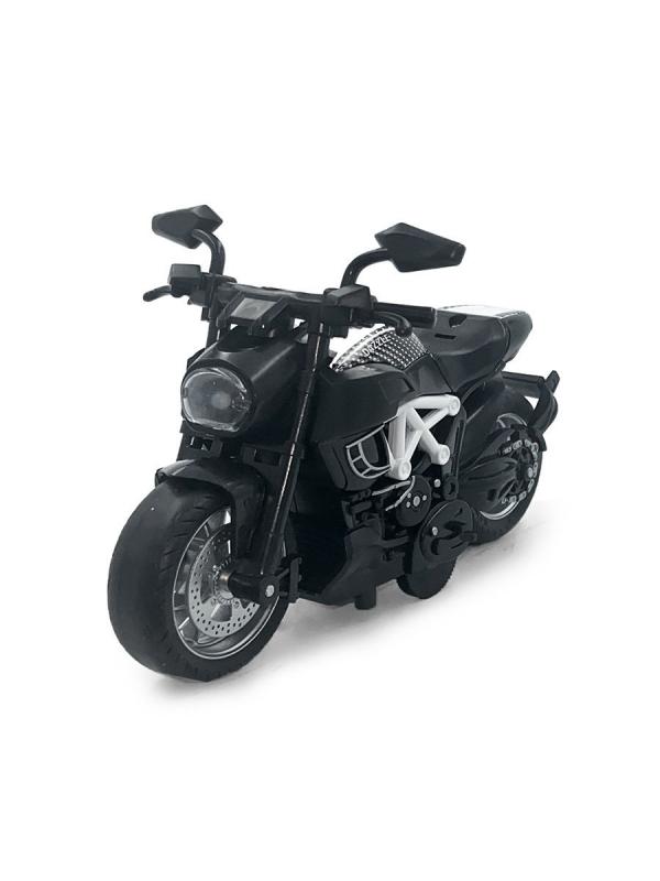 Металлический мотоцикл Ming Ying 66 1:14 MY66-M2216 Classic Moto инерционный, свет, звук / Микс