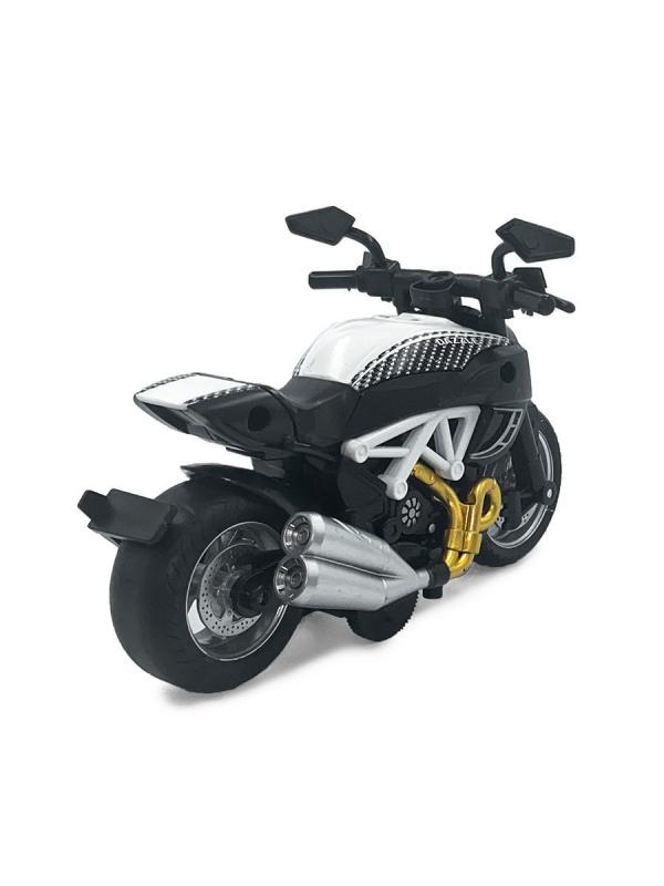 Металлический мотоцикл Ming Ying 66 1:14 MY66-M2216 Classic Moto инерционный, свет, звук / Микс