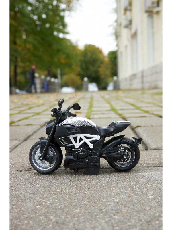 Металлический мотоцикл Ming Ying 66 1:14 MY66-M2216 Classic Moto инерционный, свет, звук / Микс