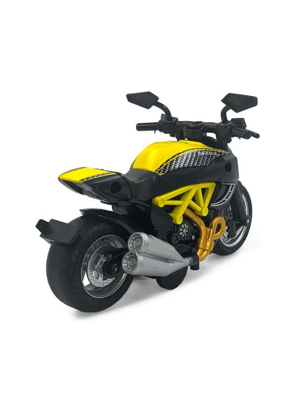 Металлический мотоцикл Ming Ying 66 1:14 MY66-M2216 Classic Moto инерционный, свет, звук / Микс