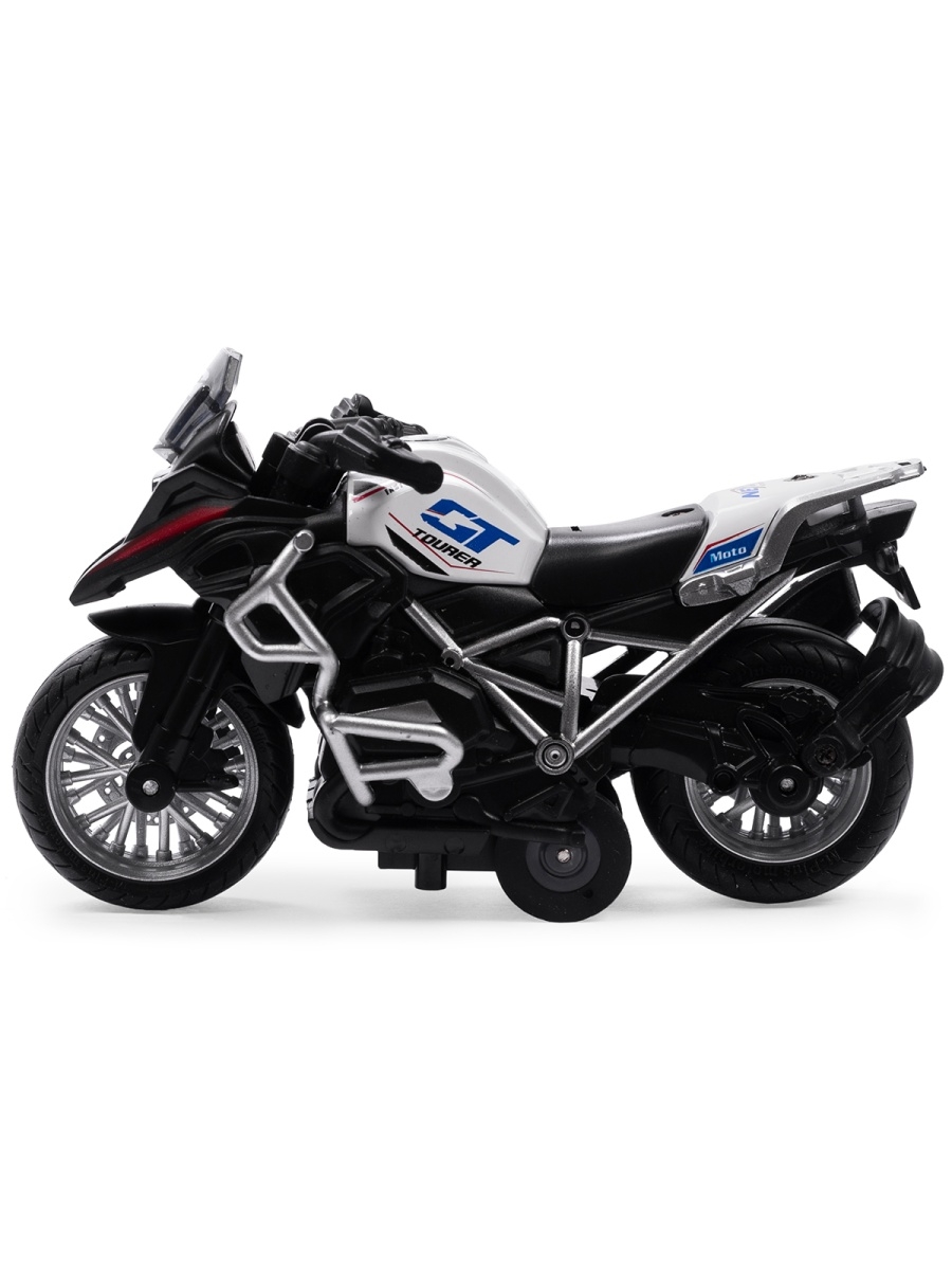 Металлический мотоцикл Ming Ying 66 Classic Moto 1:14 MY66-M2218 инерционный, свет, звук / Микс