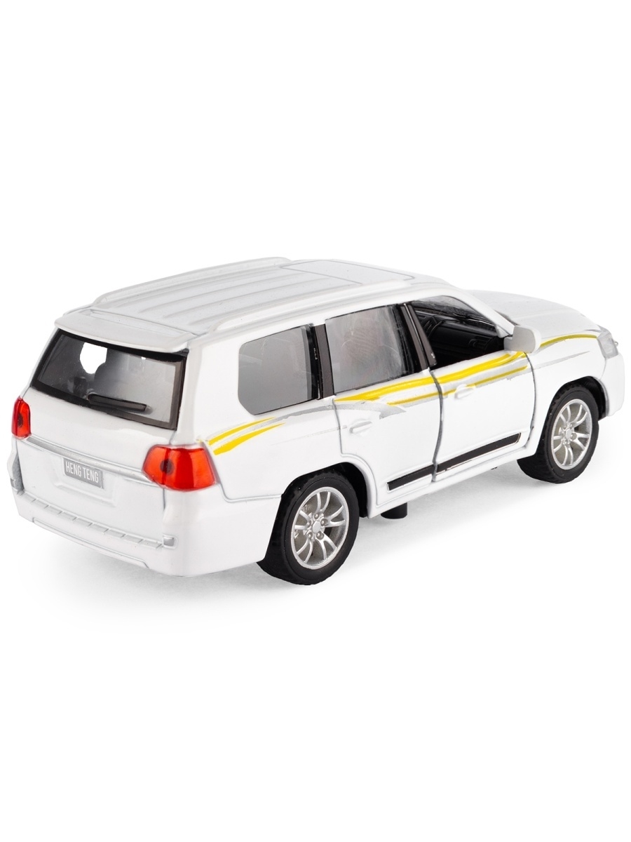 Металлическая машинка HengTeng Toys 1:36 «Toyota Land Cruiser / Mercedes-Benz G-Класс» 53522-4A свет и звук, инерционная / Микс