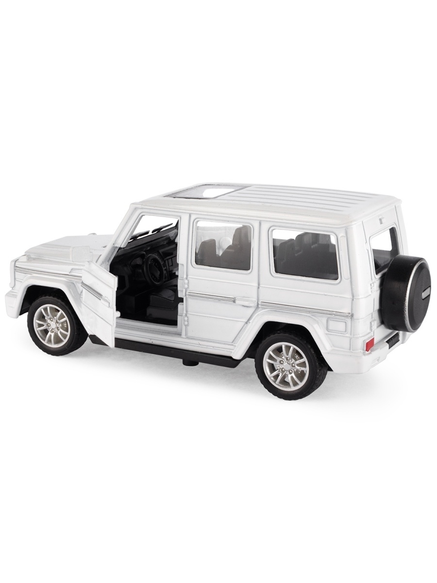 Металлическая машинка HengTeng Toys 1:36 «Toyota Land Cruiser / Mercedes-Benz G-Класс» 53522-4A свет и звук, инерционная / Микс