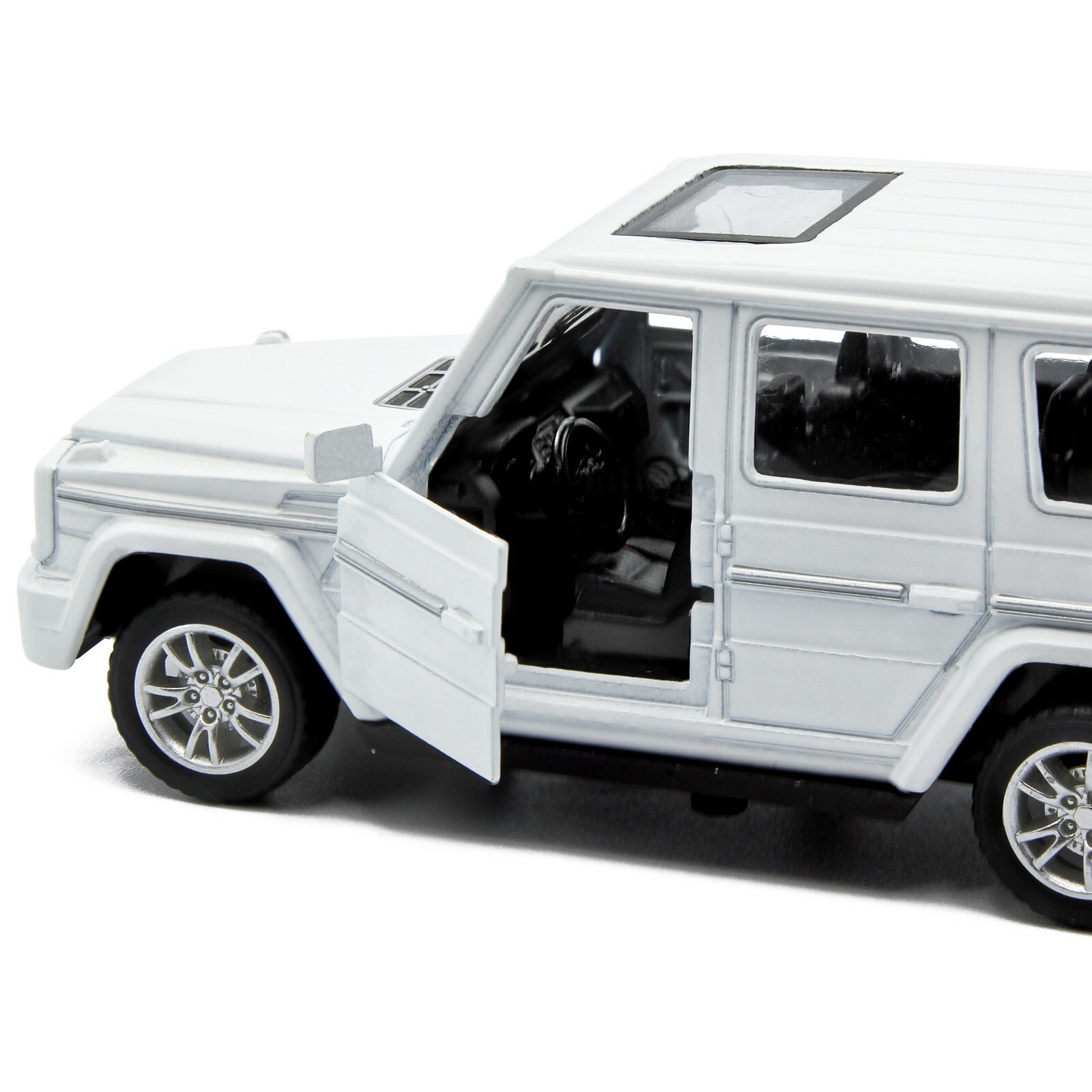 Металлическая машинка HengTeng Toys 1:36 «Toyota Land Cruiser / Mercedes-Benz G-Класс» 53522-4A свет и звук, инерционная / Микс