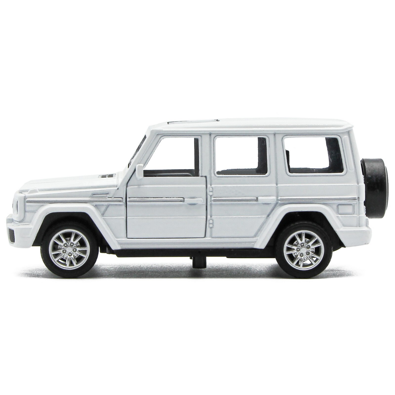 Металлическая машинка HengTeng Toys 1:36 «Toyota Land Cruiser / Mercedes-Benz G-Класс» 53522-4A свет и звук, инерционная / Микс