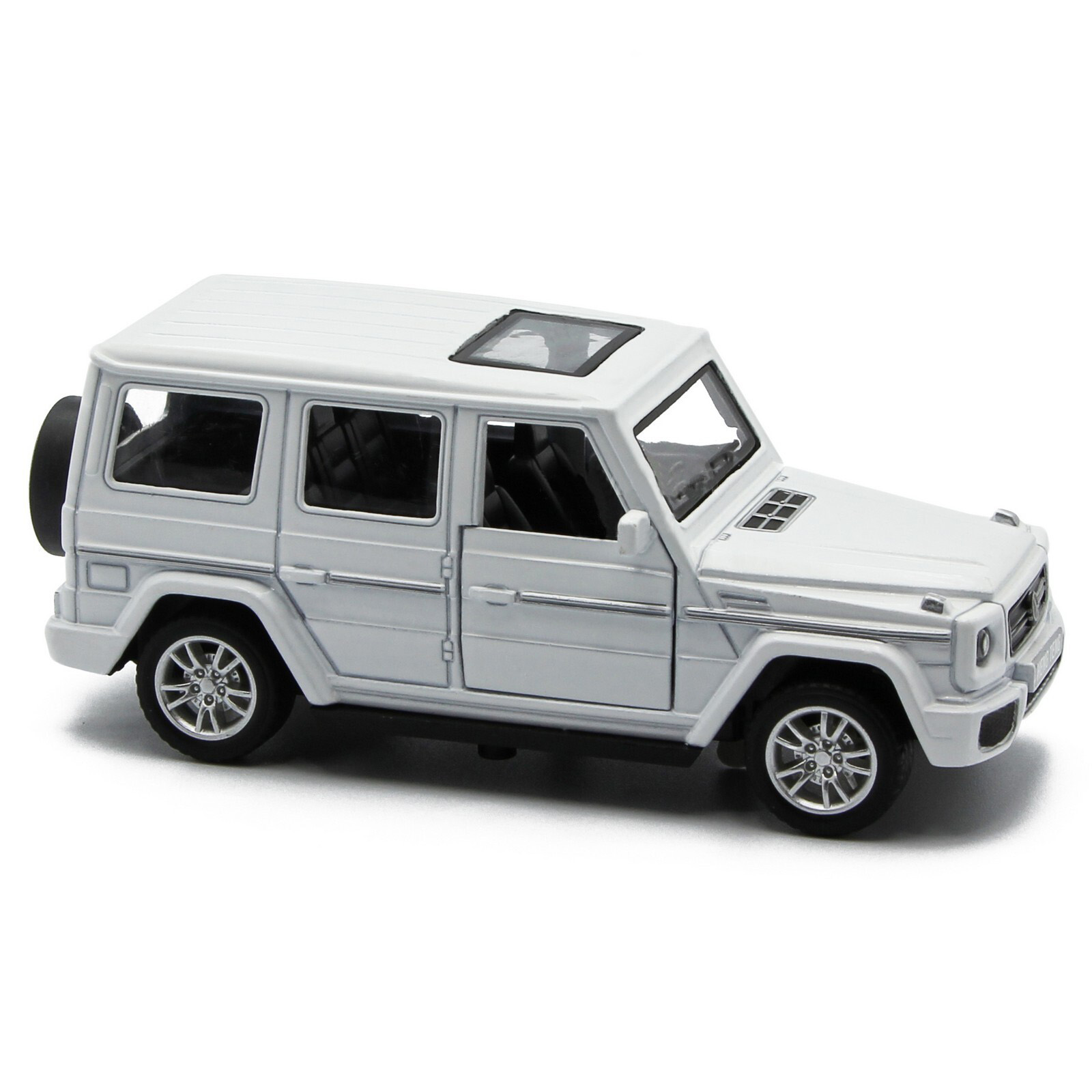 Металлическая машинка HengTeng Toys 1:36 «Toyota Land Cruiser / Mercedes-Benz G-Класс» 53522-4A свет и звук, инерционная / Микс