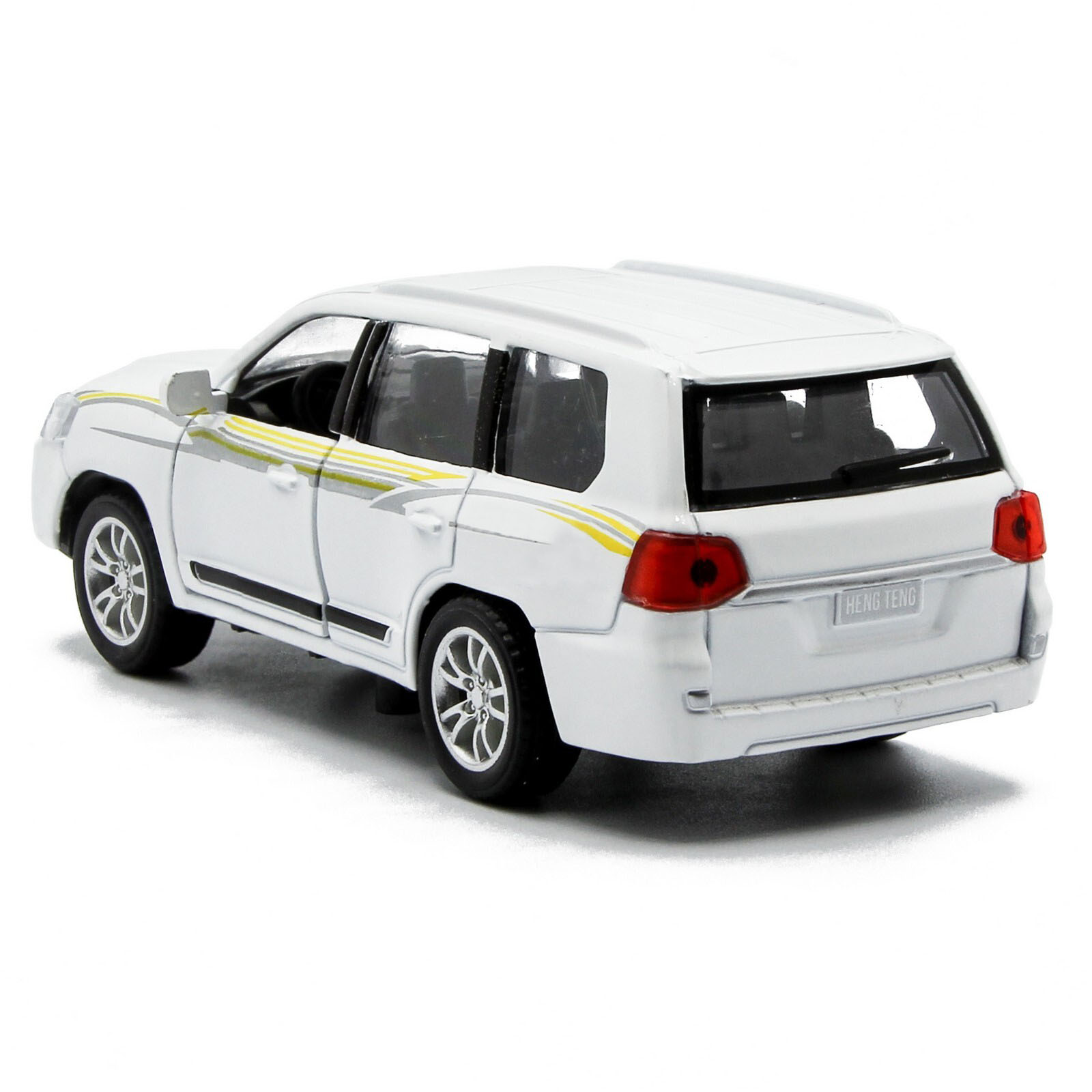 Металлическая машинка HengTeng Toys 1:36 «Toyota Land Cruiser / Mercedes-Benz G-Класс» 53522-4A свет и звук, инерционная / Микс