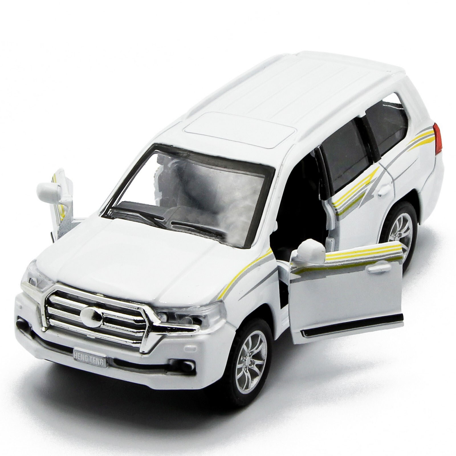 Металлическая машинка HengTeng Toys 1:36 «Toyota Land Cruiser / Mercedes-Benz G-Класс» 53522-4A свет и звук, инерционная / Микс