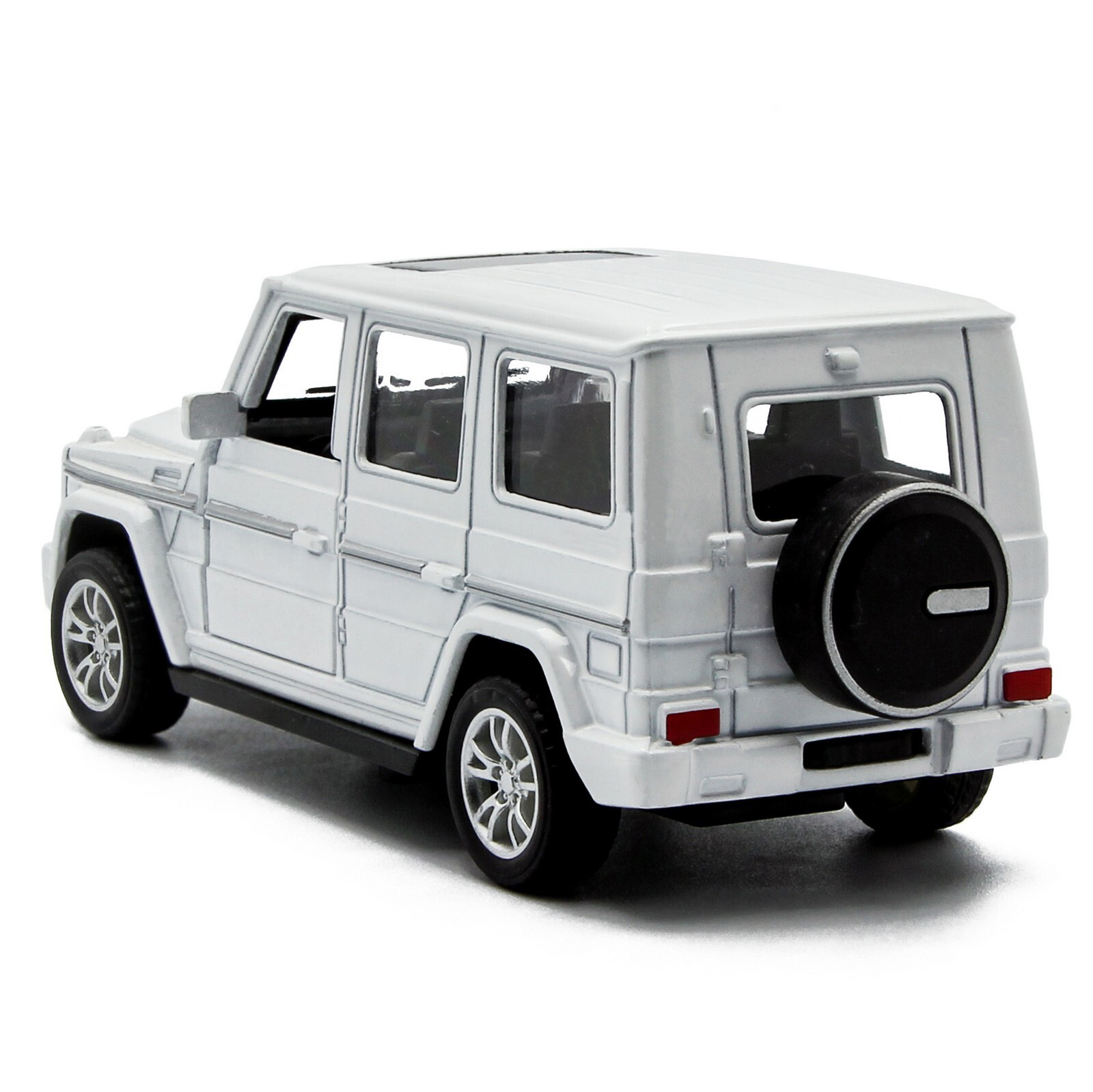 Металлическая машинка HengTeng Toys 1:36 «Toyota Land Cruiser / Mercedes-Benz G-Класс» 53522-4A свет и звук, инерционная / Микс