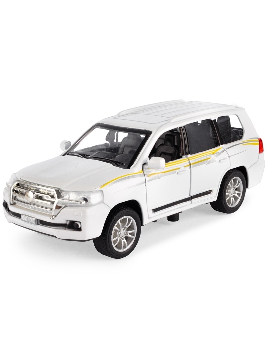 Металлическая машинка HengTeng Toys 1:36 «Toyota Land Cruiser / Mercedes-Benz G-Класс» 53522-4A свет и звук, инерционная / Микс