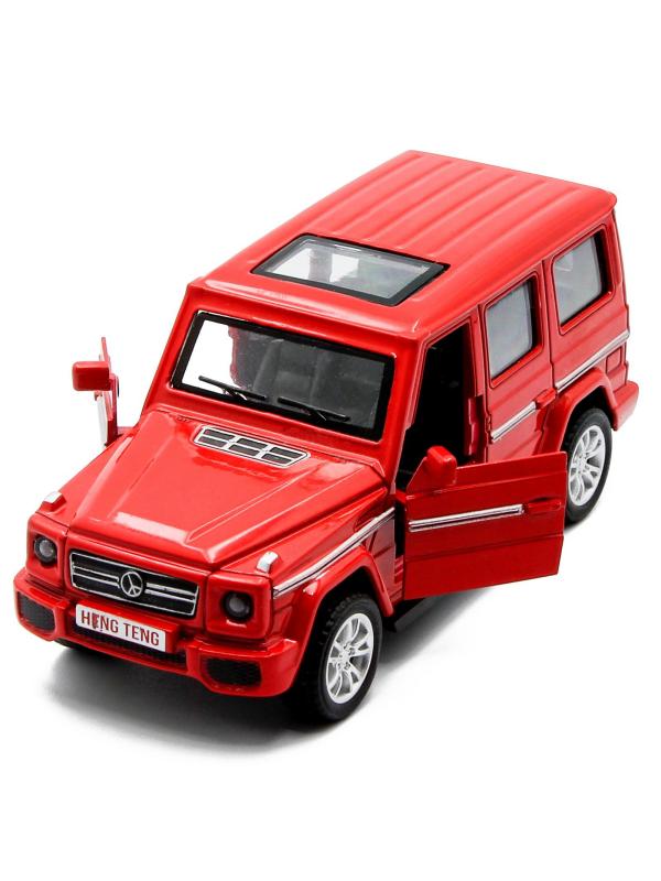 Металлическая машинка HengTeng Toys 1:36 «Toyota Land Cruiser / Mercedes-Benz G-Класс» 53522-4A свет и звук, инерционная / Микс