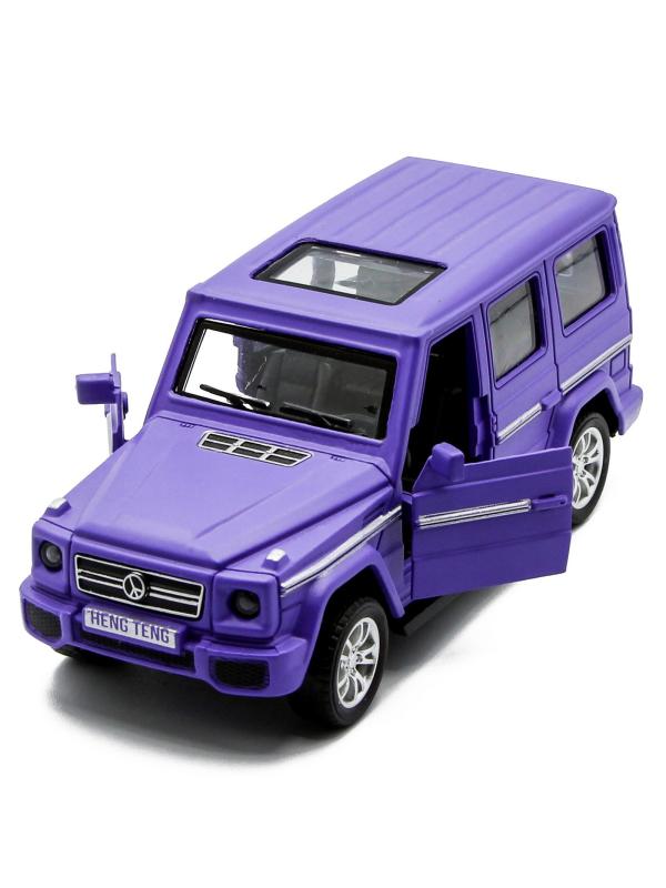 Металлическая машинка HengTeng Toys 1:36 «Toyota Land Cruiser / Mercedes-Benz G-Класс» 53522-4A свет и звук, инерционная / Микс