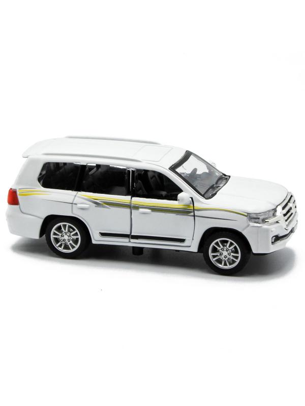 Металлическая машинка HengTeng Toys 1:36 «Toyota Land Cruiser / Mercedes-Benz G-Класс» 53522-4A свет и звук, инерционная / Микс