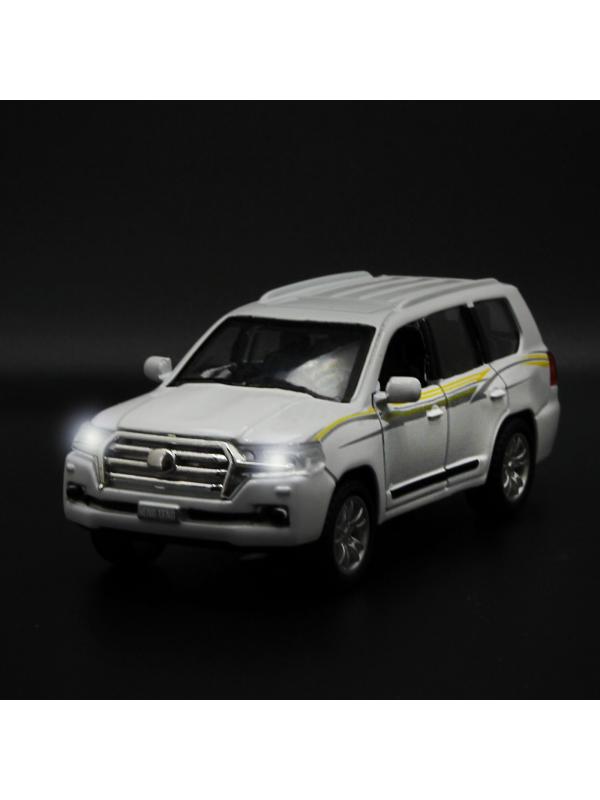 Металлическая машинка HengTeng Toys 1:36 «Toyota Land Cruiser / Mercedes-Benz G-Класс» 53522-4A свет и звук, инерционная / Микс