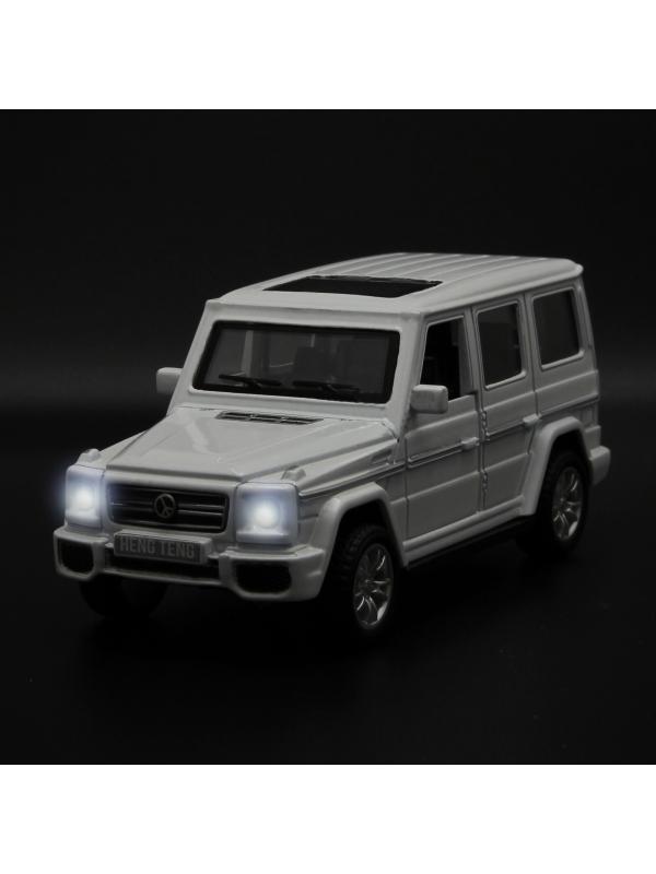 Металлическая машинка HengTeng Toys 1:36 «Toyota Land Cruiser / Mercedes-Benz G-Класс» 53522-4A свет и звук, инерционная / Микс