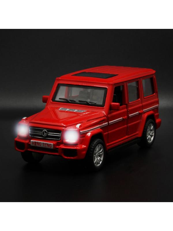 Металлическая машинка HengTeng Toys 1:36 «Toyota Land Cruiser / Mercedes-Benz G-Класс» 53522-4A свет и звук, инерционная / Микс