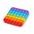 Игрушка-антистресс Pop-It / Бесконечная пупырка «Радужный квадрат» 12.5см, Н11659
