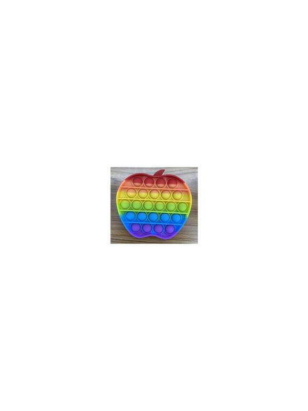 Игрушка-антистресс Pop-It / Бесконечная пупырка «Радужное яблоко» 12.5см, Н45486