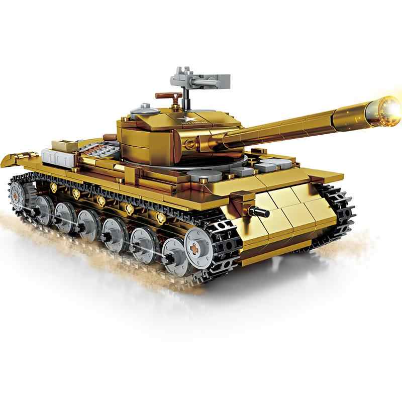 Конструктор Kazi «Танк М26 Pershing» со светом, KY82046 / 567 деталей