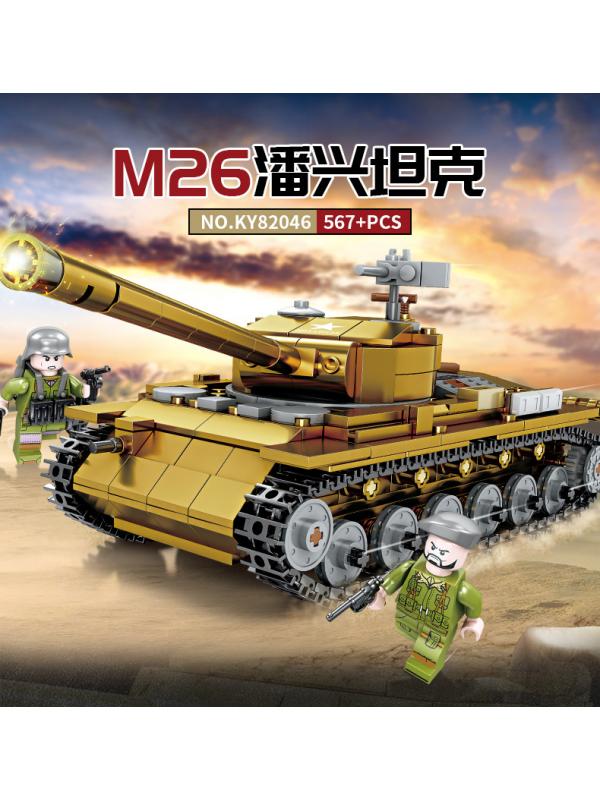 Конструктор Kazi «Танк М26 Pershing» со светом, KY82046 / 567 деталей